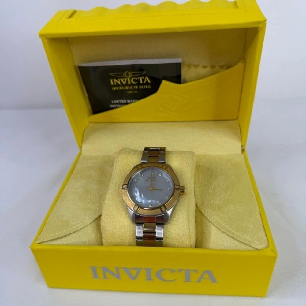 Invicta Pro Diver Watch Women One Size‎ Two Tone Silver Gold 18326